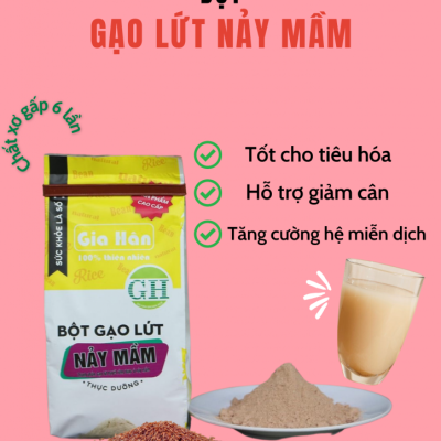 Bột gạo lứt nảy mầm – Giảm cân – Nhiều chất xơ (x6 lần )