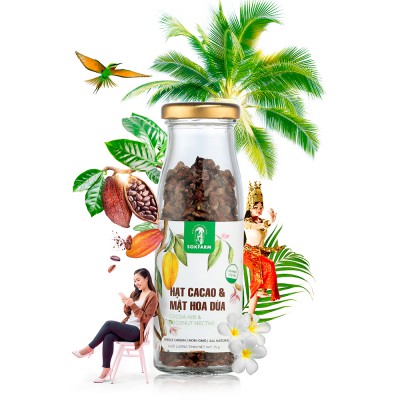 Hạt cacao mật hoa dừa